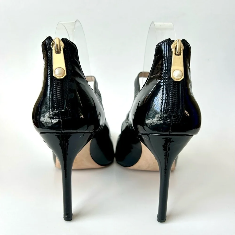 Louise et Cie Jolanie Pump Witchy Mary Jane Heels Black Patent Leather Size 10